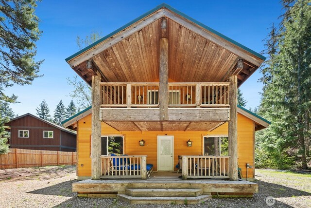 251 Kachess River Rd, Easton, WA 98925 - back of property featuring fence