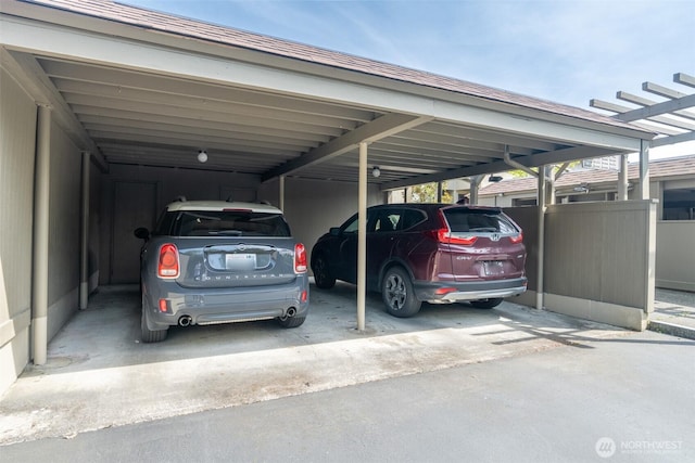 view of car parking