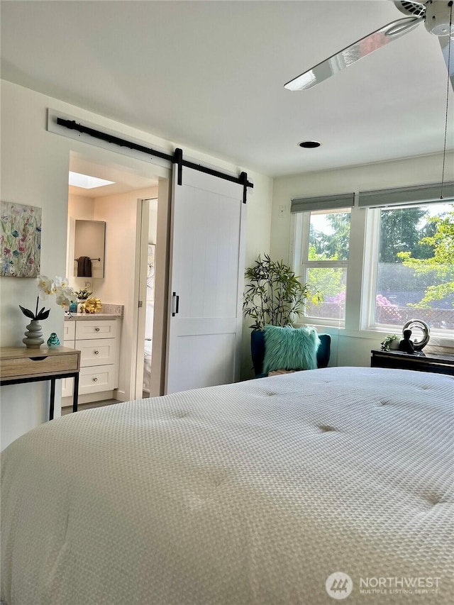 2940 161st Ave SE, Bellevue, WA 98008 - bedroom featuring a barn door