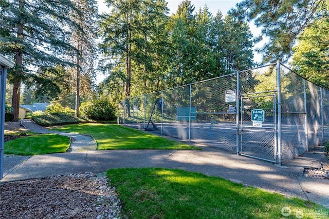 11547 SE 175th St Unit 1, Renton, WA 98058 - view of tennis court featuring a gate