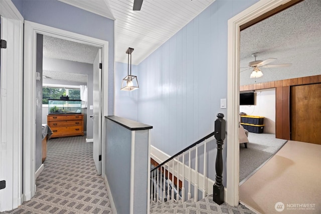 4130 Lakeway Dr, Bellingham, WA 98229 - hall featuring baseboards, an upstairs landing, and carpet