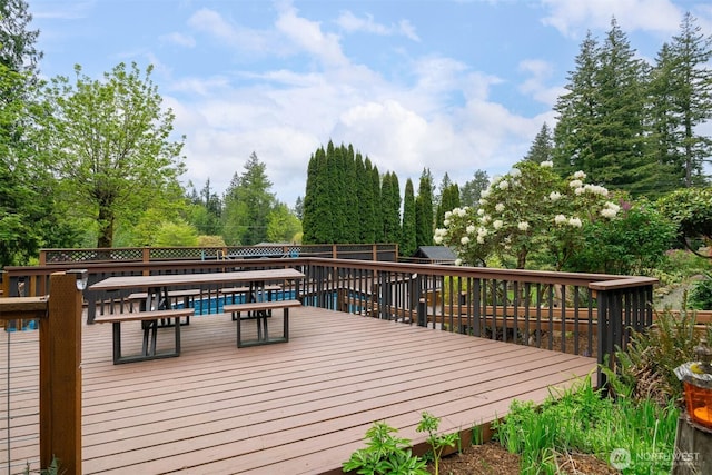 4130 Lakeway Dr, Bellingham, WA 98229 - wooden terrace featuring a fenced backyard