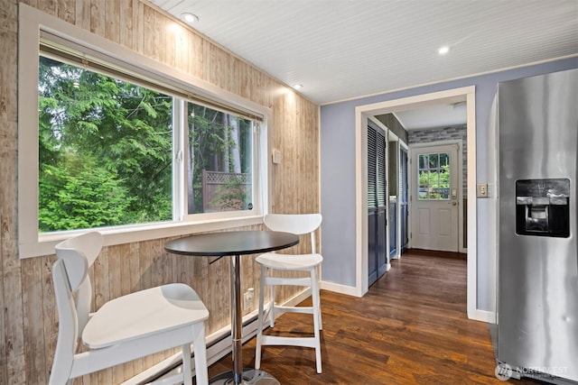 4130 Lakeway Dr, Bellingham, WA 98229 - dining area with wood finished floors and baseboards