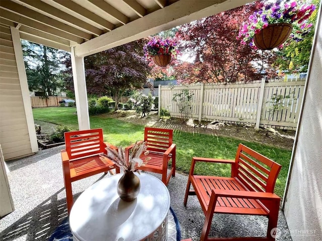 10221 NE 16th St Unit H5, Bellevue, WA 98004 - view of patio / terrace featuring a fenced backyard