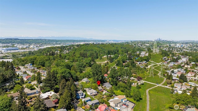 aerial view of property's location