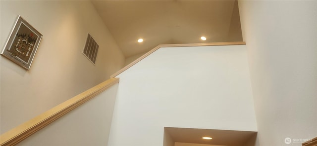 details featuring recessed lighting and visible vents