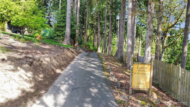 view of road