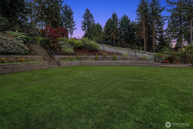 209 Northside Rd, Bellevue, WA 98004 - view of yard featuring stairs