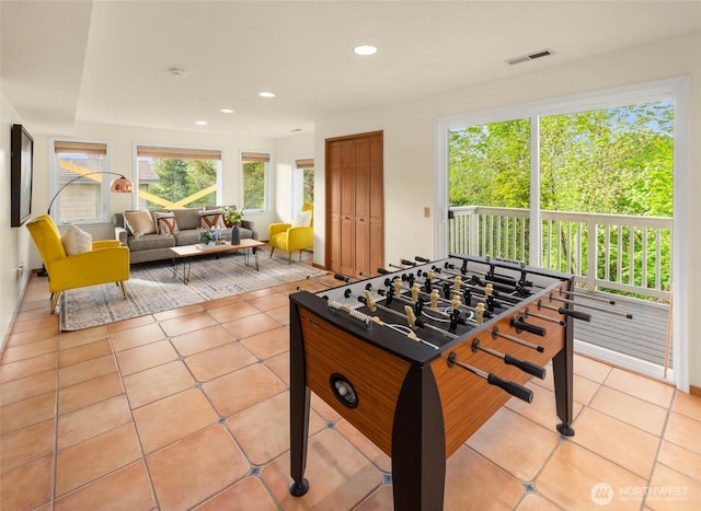 5310 143rd Ave SE, Bellevue, WA 98006 - playroom featuring recessed lighting and light tile patterned floors