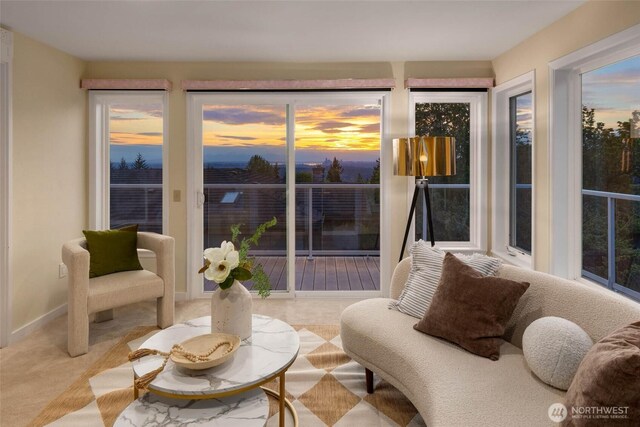 5310 143rd Ave SE, Bellevue, WA 98006 - sunroom featuring carpet floors