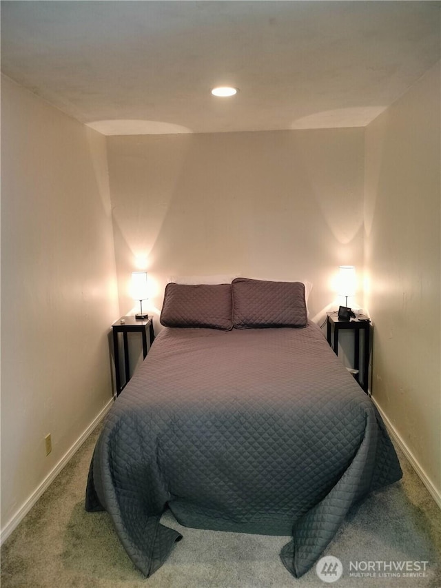 21926 Vashon Hwy SW, Vashon, WA 98070 - bedroom with carpet flooring, baseboards, and recessed lighting