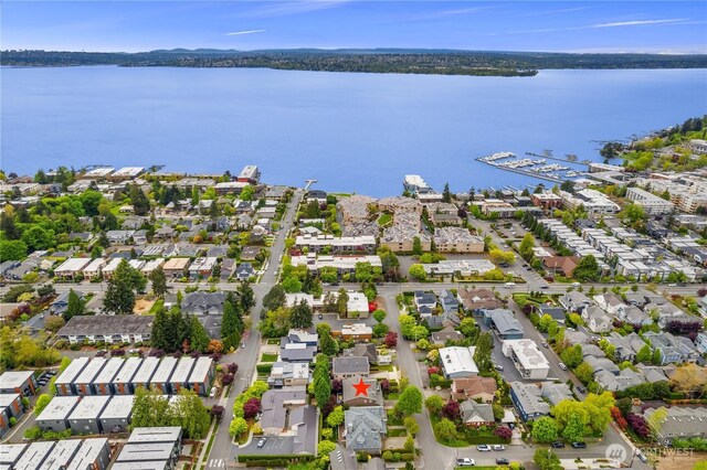 325 6th Ave S, Kirkland, WA 98033 - bird's eye view with a residential view and a water view