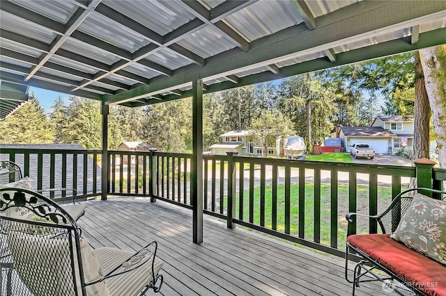 791 NE Pinecrest Dr, Bremerton, WA 98311 - wooden terrace with a yard