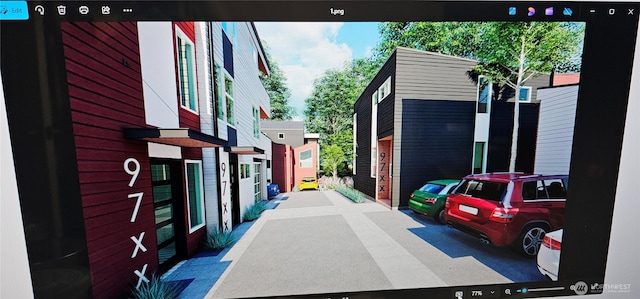 view of parking