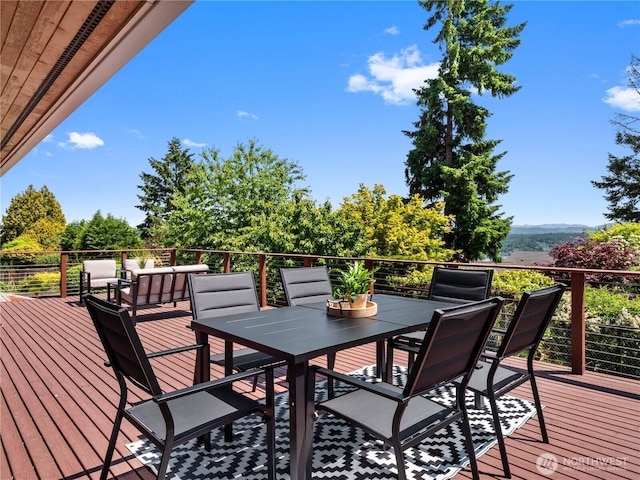 17111 NE 5th St, Bellevue, WA 98008 - deck with outdoor dining space