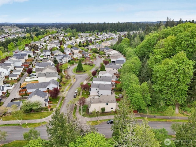 birds eye view of property featuring a residential view