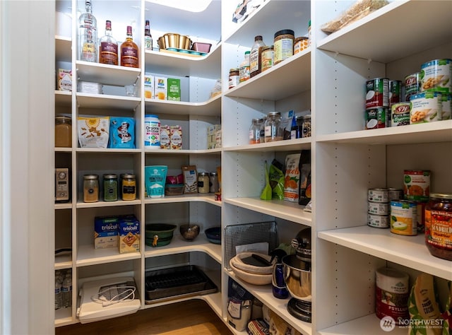 view of pantry