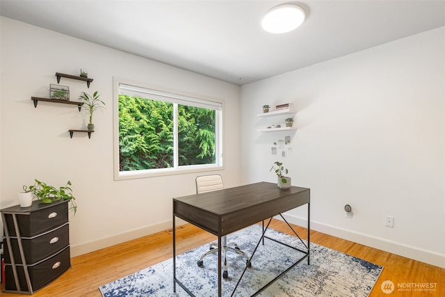 16653 SE 69th Way, Bellevue, WA 98006 - office space with baseboards and light wood-style flooring