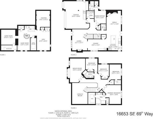 16653 SE 69th Way, Bellevue, WA 98006 - property floor plan