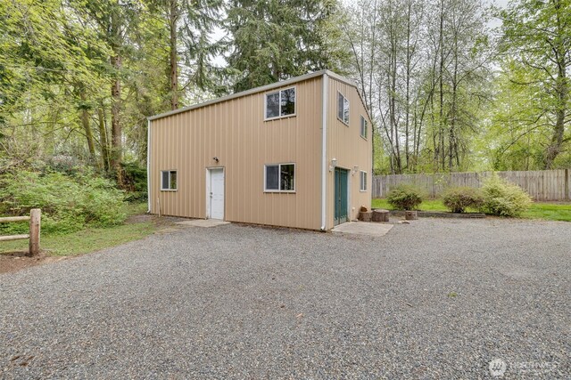 exterior space with fence