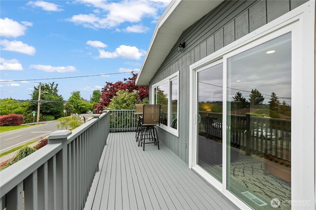 deck featuring visible vents