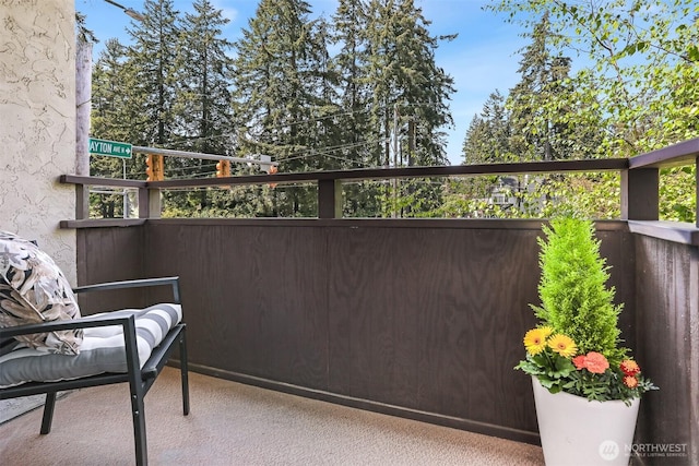 view of balcony