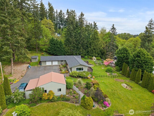 15304 SE 296th St, Kent, WA 98042 - aerial view featuring a forest view