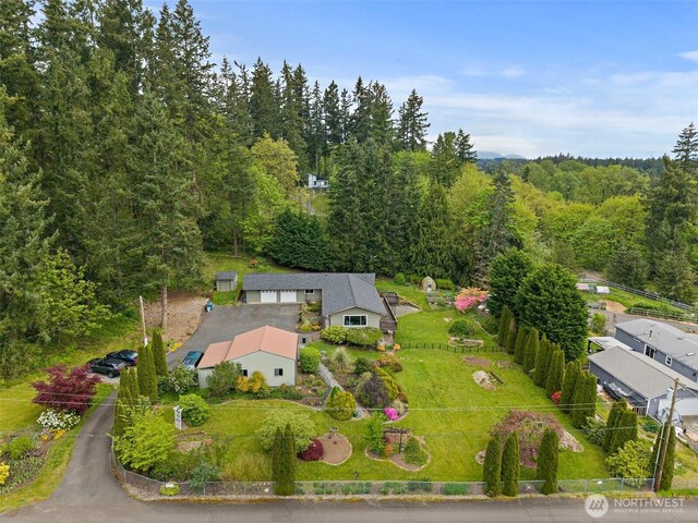 15304 SE 296th St, Kent, WA 98042 - aerial view with a view of trees