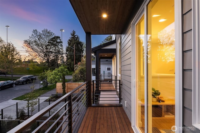 7356 21st Ave NW, Seattle, WA 98117 - view of balcony at dusk
