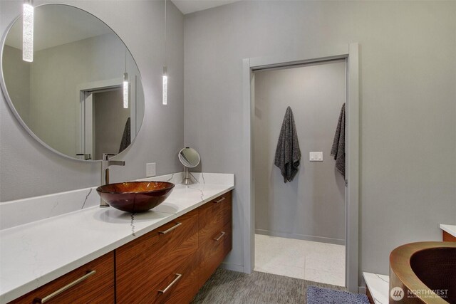 bathroom with vanity