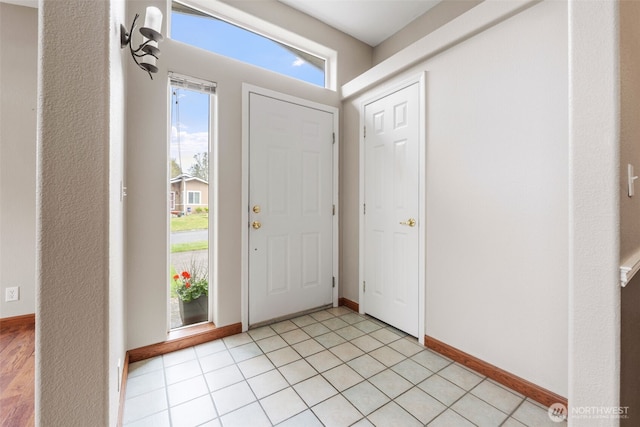 view of foyer entrance
