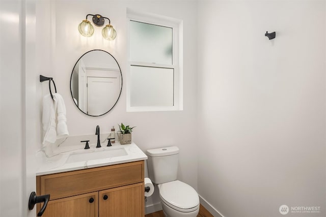 8018 24th Ave NW, Seattle, WA 98117 - half bath with toilet, vanity, and baseboards
