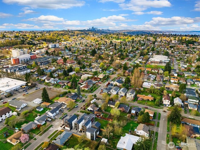 bird's eye view featuring a residential view