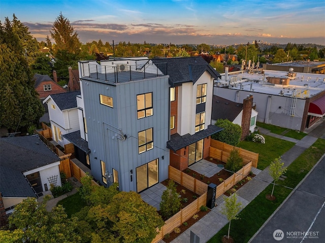 8018 24th Ave NW Unit B, Seattle, WA 98117 - view of aerial view at dusk