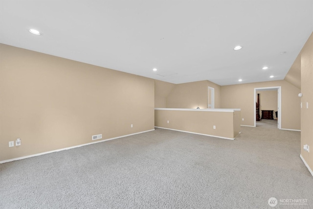 17132 156th Ln SE, Yelm, WA 98597 - unfurnished room with visible vents, recessed lighting, baseboards, and light colored carpet
