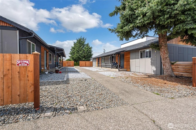 exterior space with fence