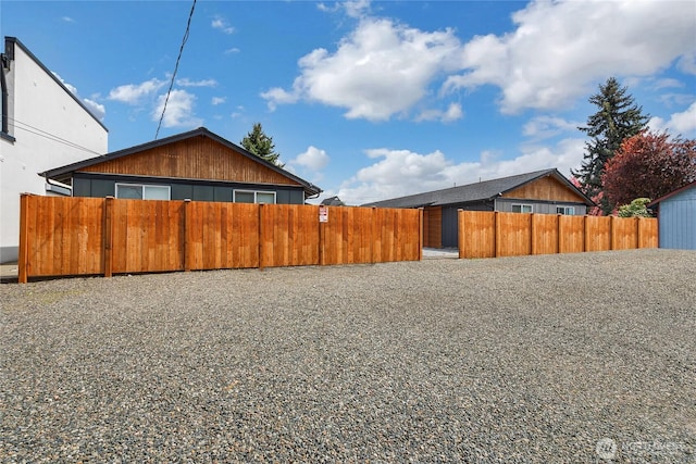 exterior space with fence