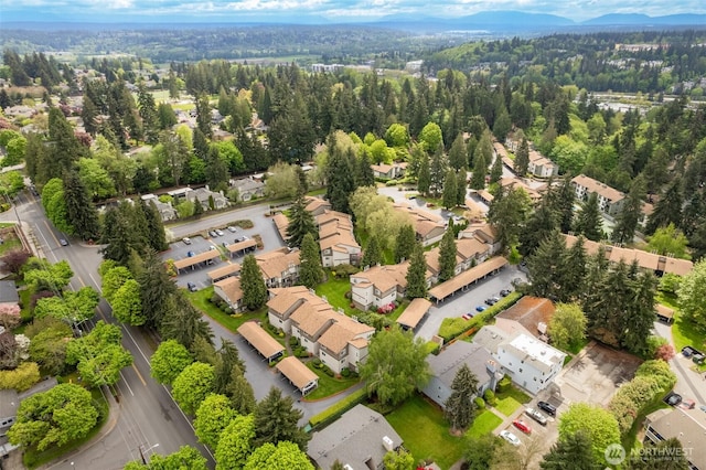 12621 NE 130th Way # D106, Kirkland, WA 98034 - bird's eye view featuring a mountain view and a residential view