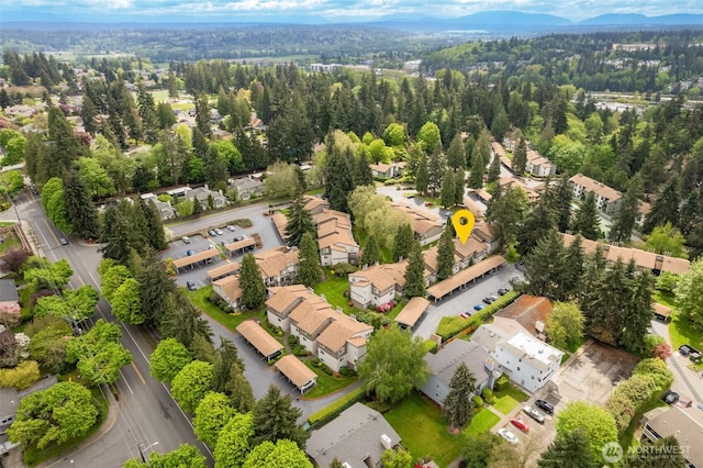 12621 NE 130th Way # D106, Kirkland, WA 98034 - aerial view with a residential view and a mountain view