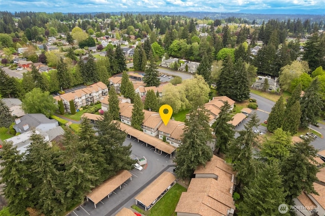 12621 NE 130th Way # D106, Kirkland, WA 98034 - birds eye view of property with a residential view