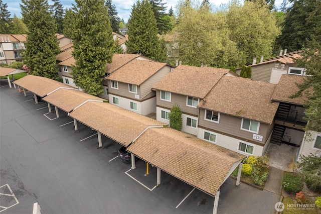 12621 NE 130th Way # D106, Kirkland, WA 98034 - birds eye view of property featuring a residential view