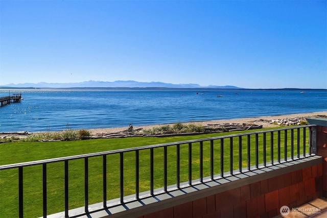 5844 Mutiny Bay Rd, Freeland, WA 98249 - water view with a mountain view