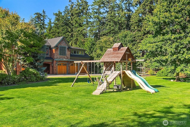 5844 Mutiny Bay Rd, Freeland, WA 98249 - view of play area with a yard