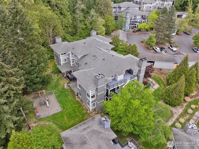 birds eye view of property