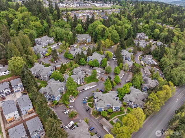 bird's eye view featuring a residential view