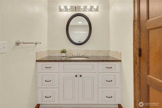 bathroom featuring vanity