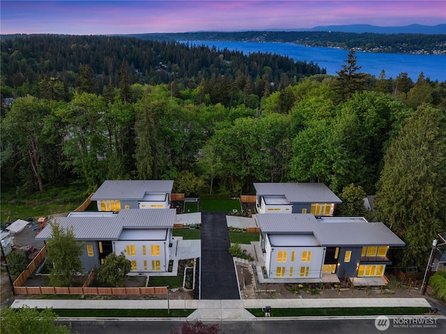 3968 162nd Pl SE, Bellevue, WA 98006 - bird's eye view of a heavily wooded area and a large body of water