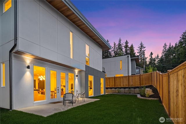 3968 162nd Pl SE, Bellevue, WA 98006 - rear view of house featuring a patio and french doors