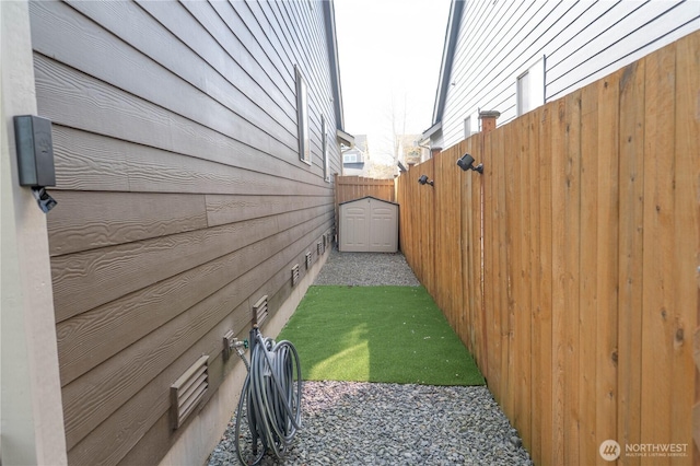 view of home's exterior featuring fence