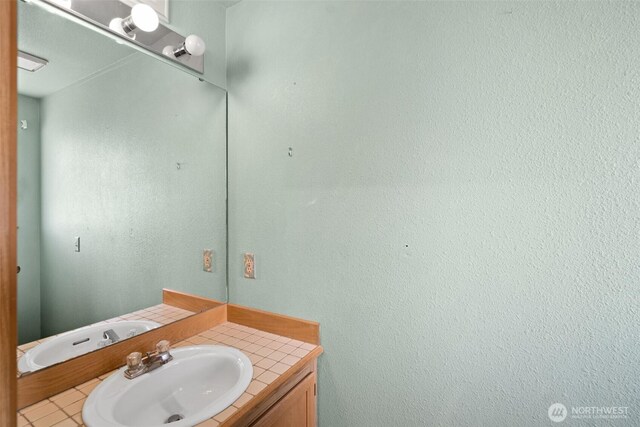bathroom with vanity